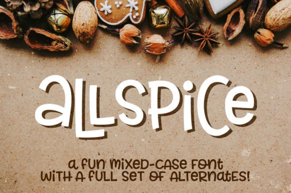 Allspice: A Mixed-Case Display Typeface for Playful Editorial Design
