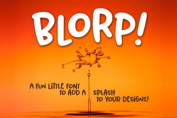 Blorp: A Playful Display Font for Editorial Design