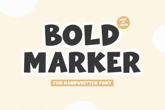 Bold Marker: A Display Font for Campaign Creatives