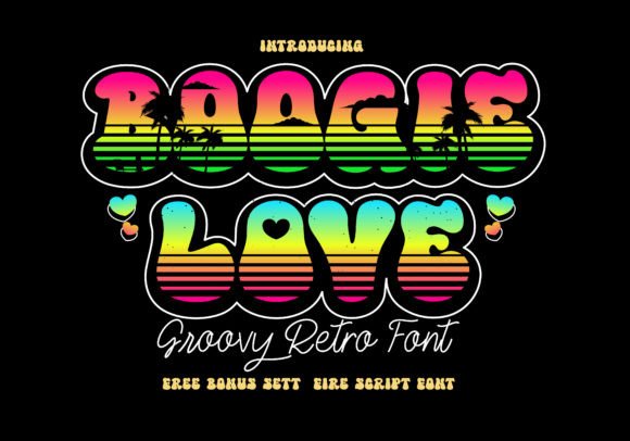Boogie Love: A Groovy Display Font for Makers