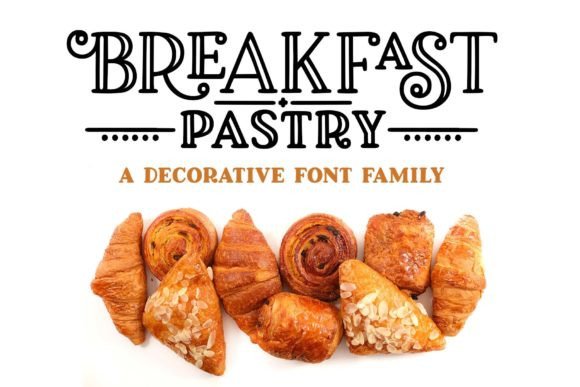 Breakfast Pastry Font: A Delightful Display Typeface for Campaigns