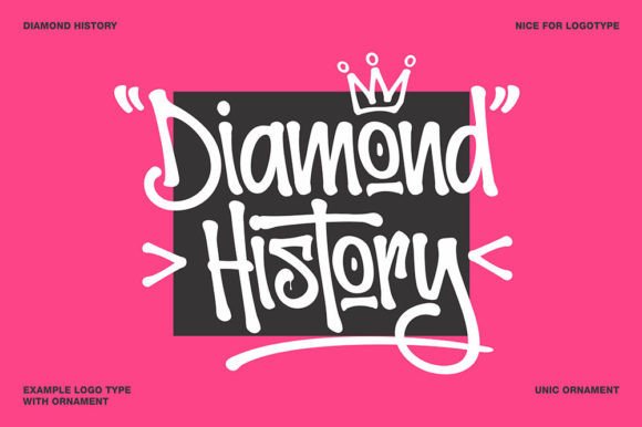 Diamond History: A Graffiti-Style Display Typeface