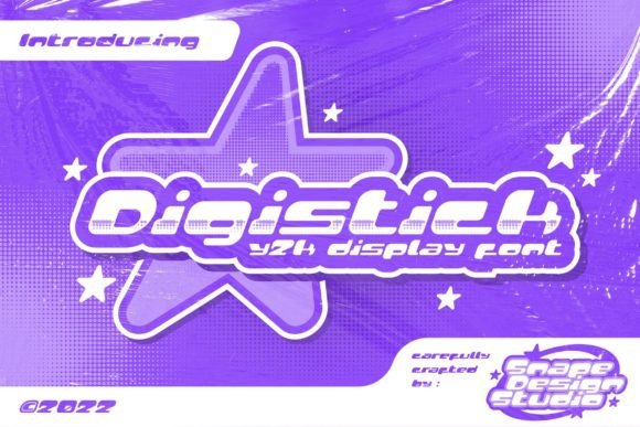 Digistick: A Futuristic Display Font for Digital Branding