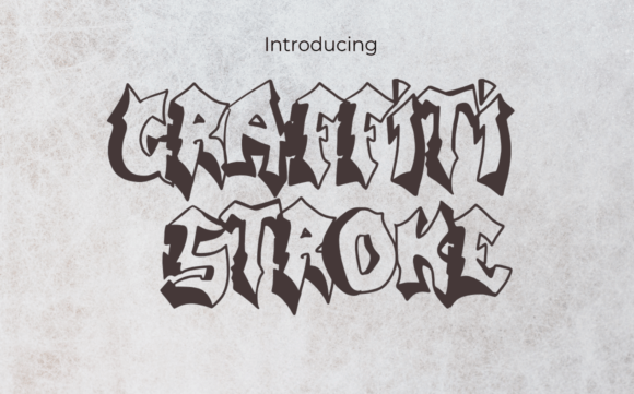 Graffiti Stroke: A Display Font for Bold Editorial Design