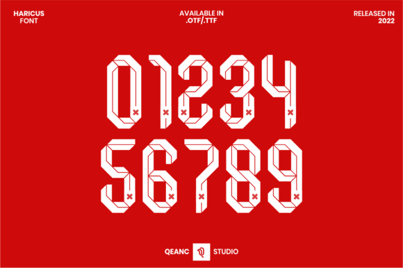 Haricus: A Sporty Display Font for Bold Branding