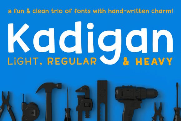 Kadigan: A Display Font with Heart for Makers and Sellers