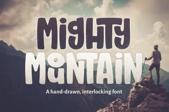 Mighty Mountain: A Hand-Drawn Display Font for Memorable Branding