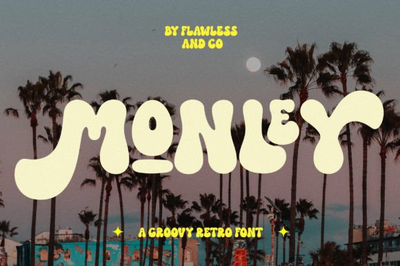 Monley: A Groovy Display Font for Editorial Design