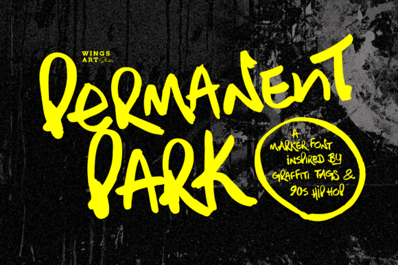 Permanent Park: A Marker Pen Font for Bold Branding