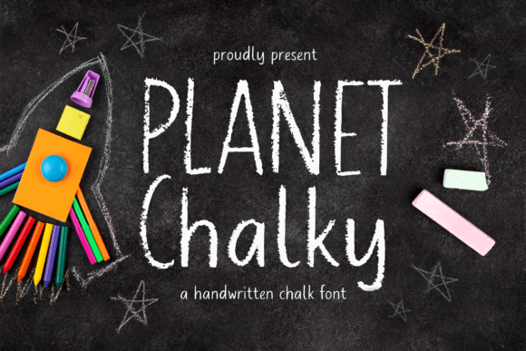 Planet Chalky: Handwritten Chalk Font for Brand Design