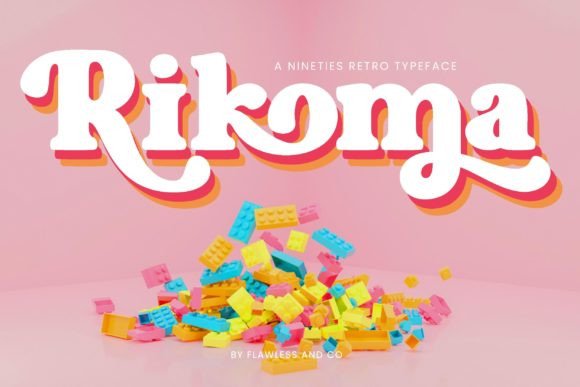 Rikoma: A Groovy Retro Display Font That Makers Will Love