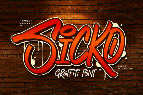 Sicko: A Bold Graffiti Font for Crafters and Makers