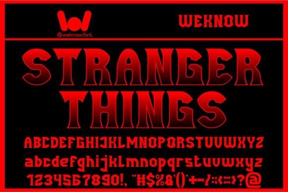 Stranger Things Font: A Moody Display Typeface for Makers