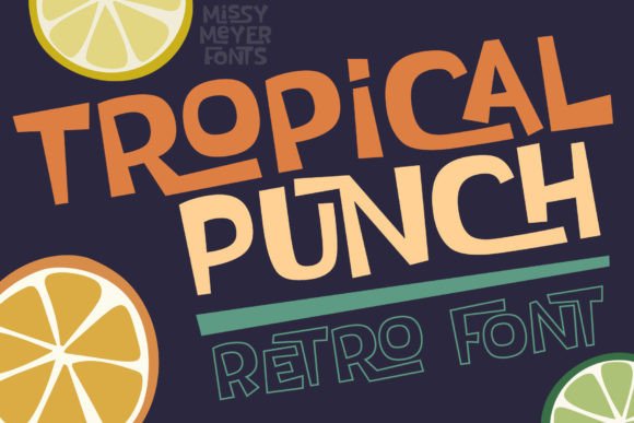 Tropical Punch Font: A Fresh Typeface for Business Branding