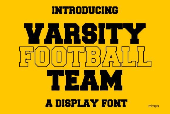 Varsity Football Team: A Display Typeface for Digital Brands
